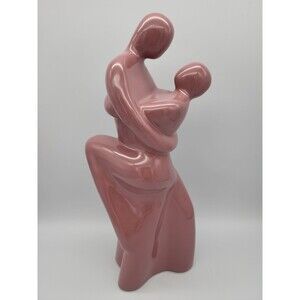 VTG Haeger Pottery Abstact Couple Embracing Tango 1990 Mauve Original Sticker